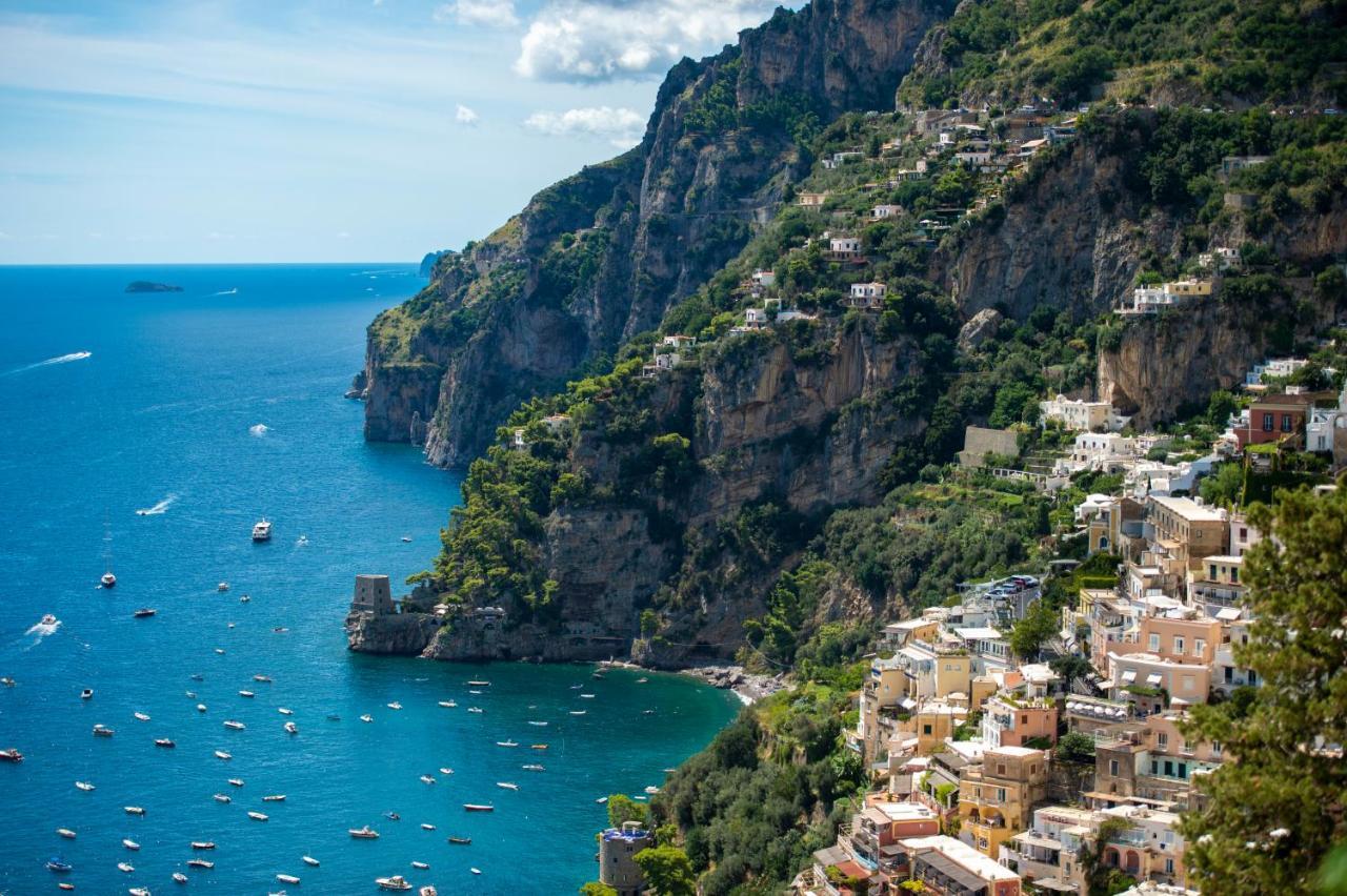 Appartement Aria Di Mare,Near Elevator, Few Steps, Parking, Garden à Positano Extérieur photo